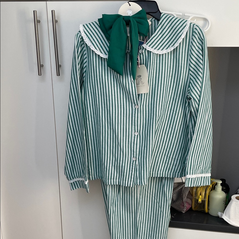 Green Striped women Rachel ashwell Pajamas